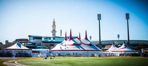 leisure activities large white tents under blue sky sydney nsw